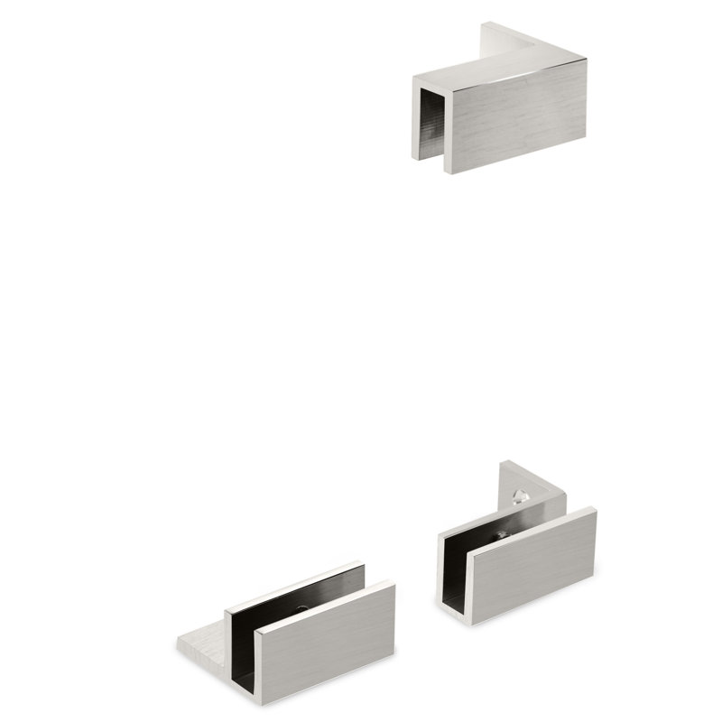 Waterfall Bath Enclosures 31.50'' W x 76'' H Frameless Fixed Glass